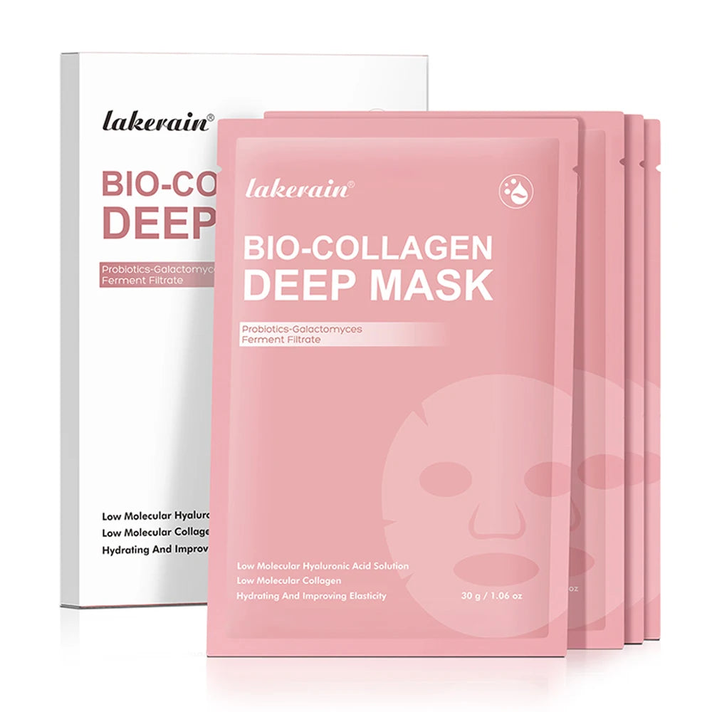 Máscara Facial Peel-Off de Colágeno Estilo Coreano (K-Beauty) – Firmeza, Elasticidade e Hidratação Profunda para Uso Noturno