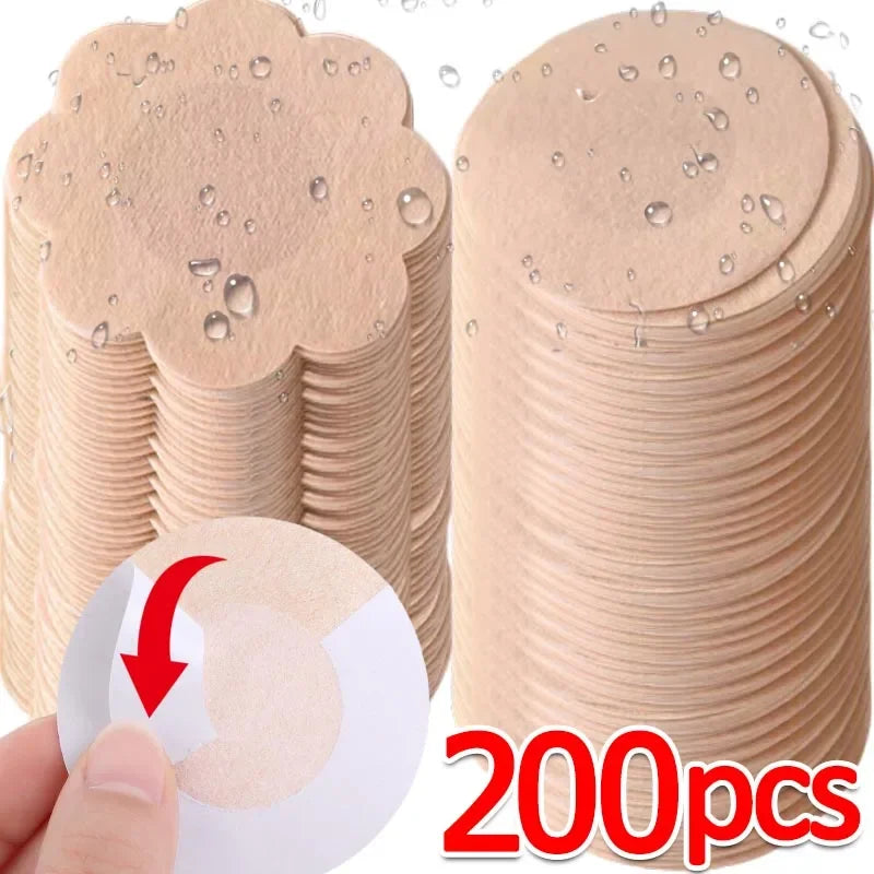 Protetor de Mamilo Adesivo Invisível – Pasties Descartáveis em Algodão (Kit 10 a 200 un.)