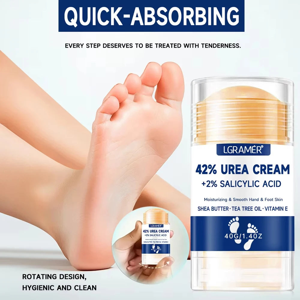 Creme Intensivo para Pés e Mãos com 42% de Ureia e Ácido Salicílico – Hidratação Profunda para Pele Seca e Rachada