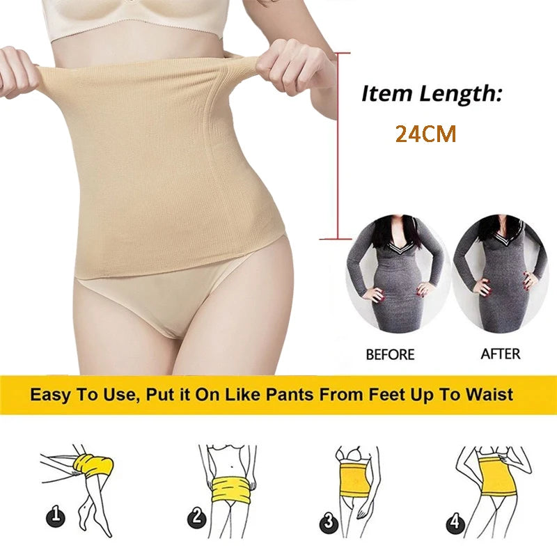 Cinta Modeladora Sem Costura – Cincher Redutor de Cintura, Compressão Firme (PP ao XXG))