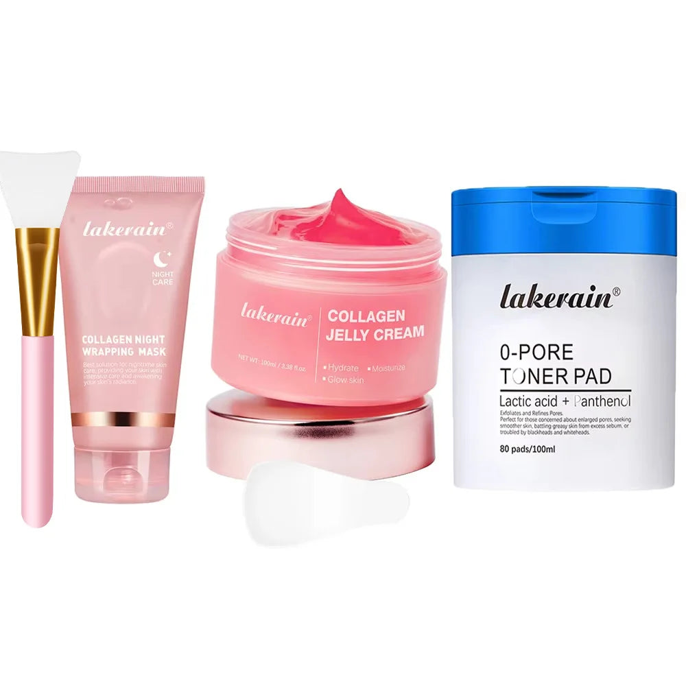 Máscara Facial Peel-Off de Colágeno Estilo Coreano (K-Beauty) – Firmeza, Elasticidade e Hidratação Profunda para Uso Noturno