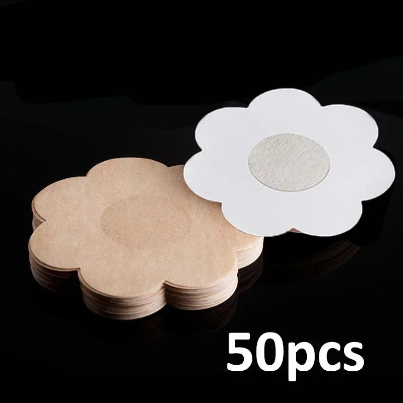 Protetor de Mamilo Adesivo Invisível – Pasties Descartáveis em Algodão (Kit 10 a 200 un.)