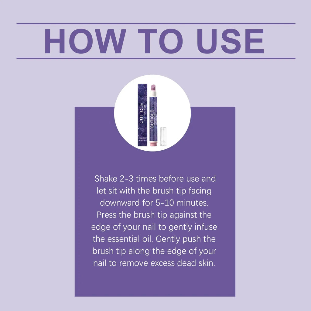 Caneta Multifuncional para Tratamento de Cutículas e Bordas das Unhas – Limpeza Diária e Acabamento