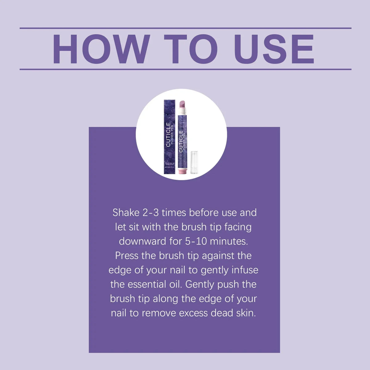 Caneta Multifuncional para Tratamento de Cutículas e Bordas das Unhas – Limpeza Diária e Acabamento