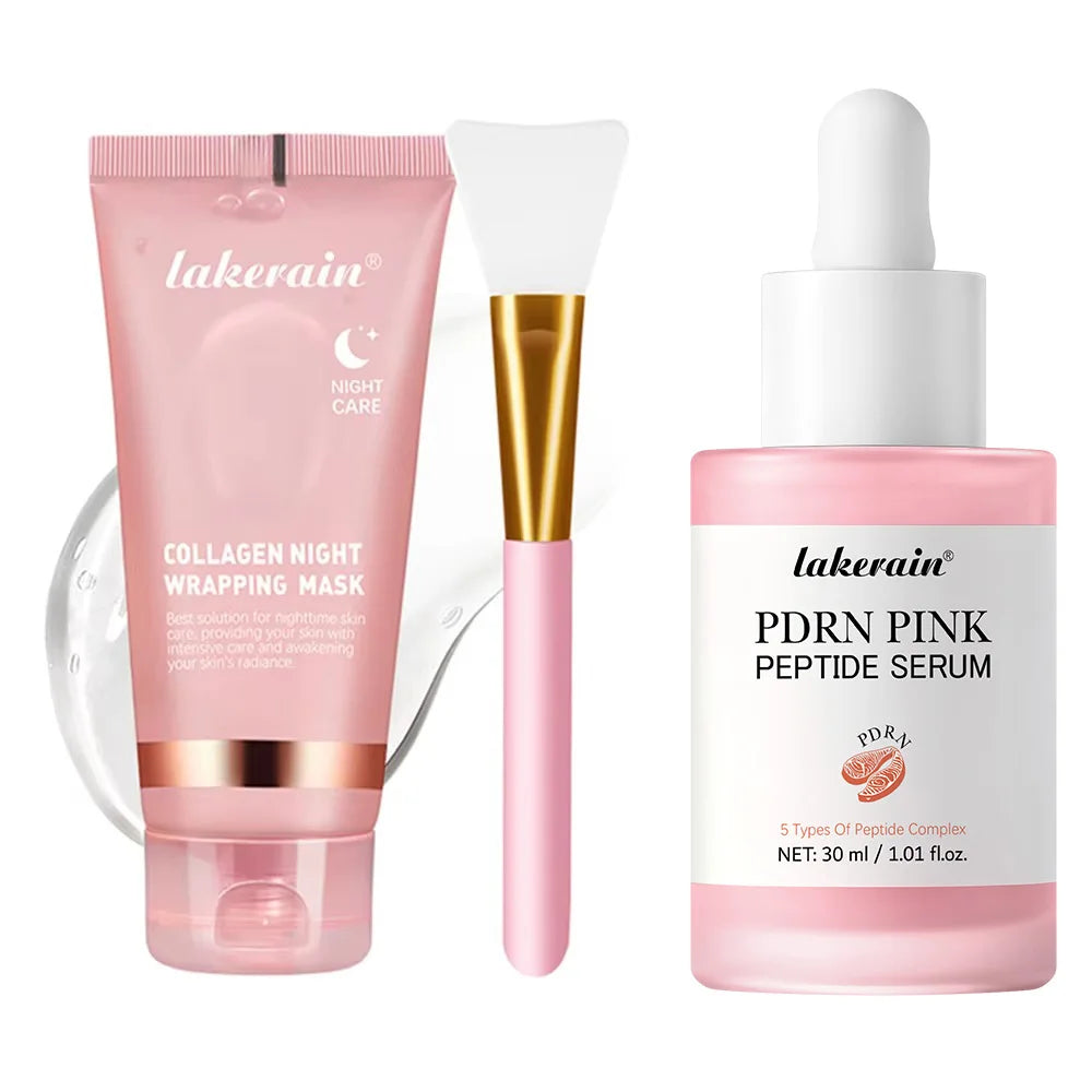 Máscara Facial Peel-Off de Colágeno Estilo Coreano (K-Beauty) – Firmeza, Elasticidade e Hidratação Profunda para Uso Noturno