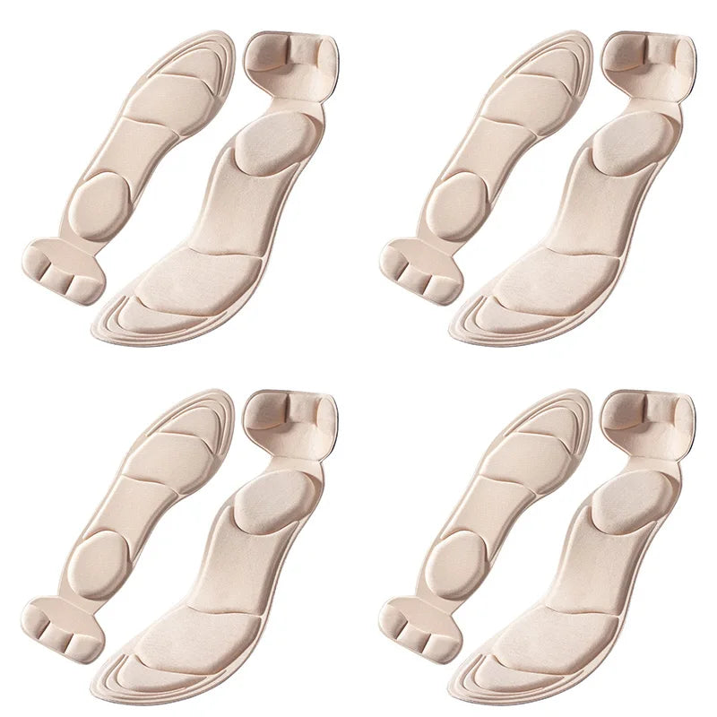 Palmilhas de Espuma Memory Foam para Salto Alto – Antiderrapante, Recortável e Confortável