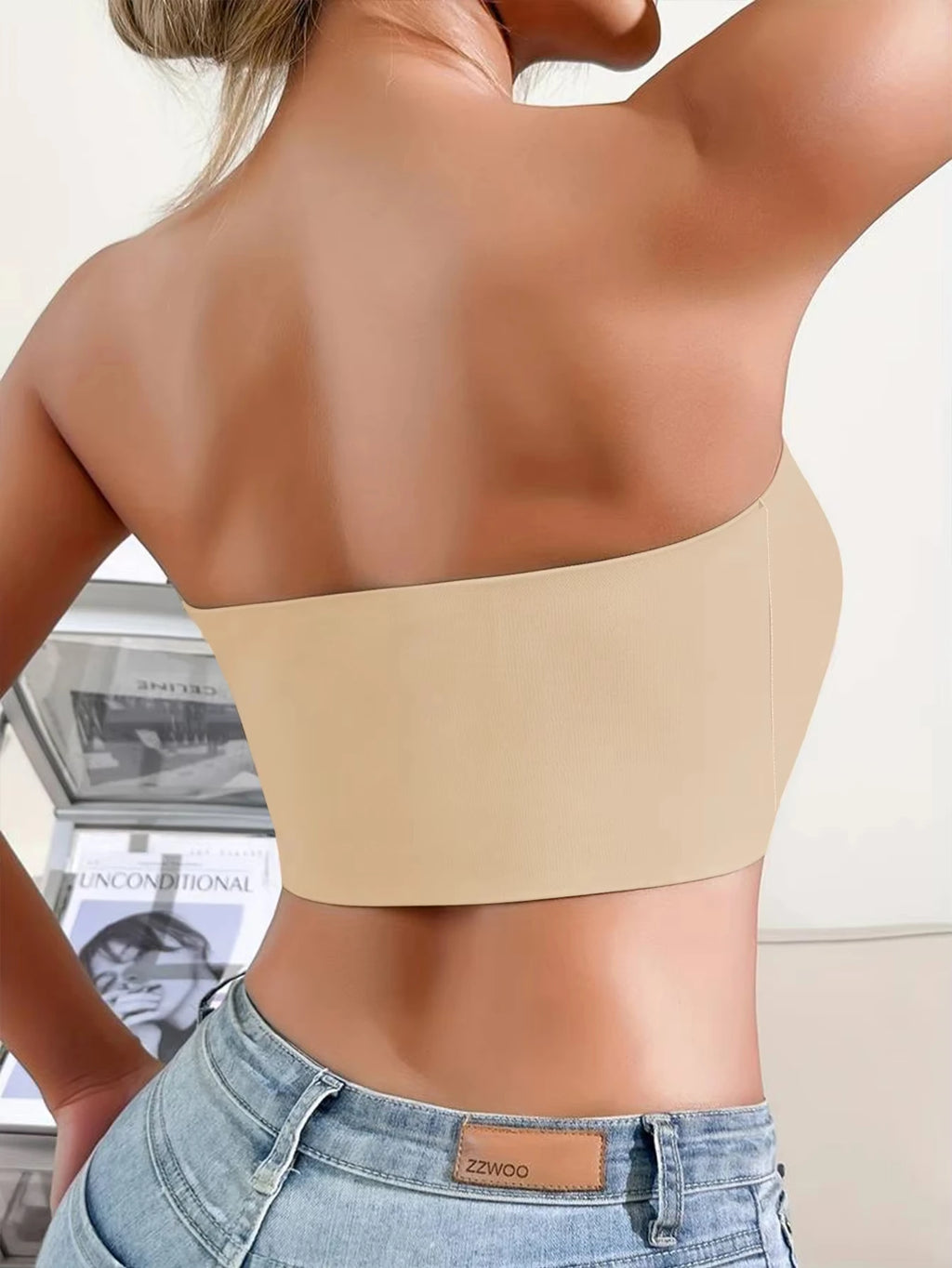 Sutiã Strapless Sem Alças – Fecho Frontal, Sem Aro, Ideal para Decotes (P ao XG)