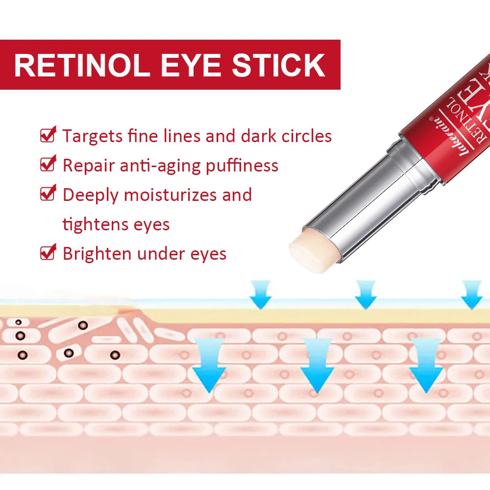 Creme para Olhos em Bastão com Retinol – Firmeza, Iluminação e Cuidado com Olheiras