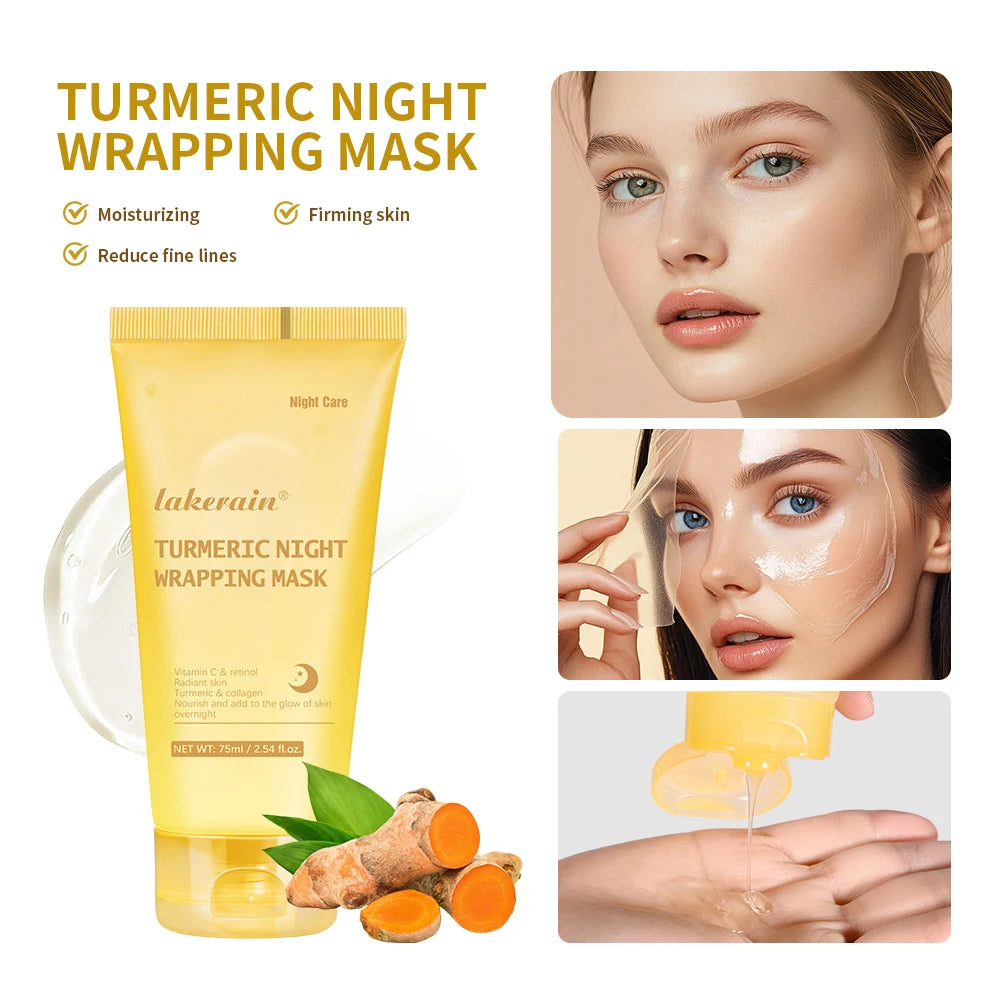 Máscara Facial Peel-Off de Colágeno Estilo Coreano (K-Beauty) – Firmeza, Elasticidade e Hidratação Profunda para Uso Noturno