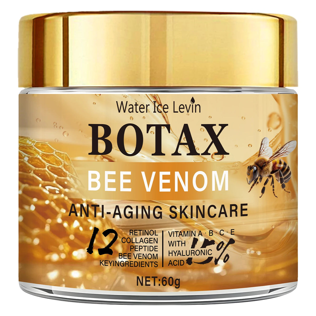 Creme Facial com Veneno de Abelha,Colágeno e Retinol – Firmeza, Hidratação e Cuidado Antienvelhecimento