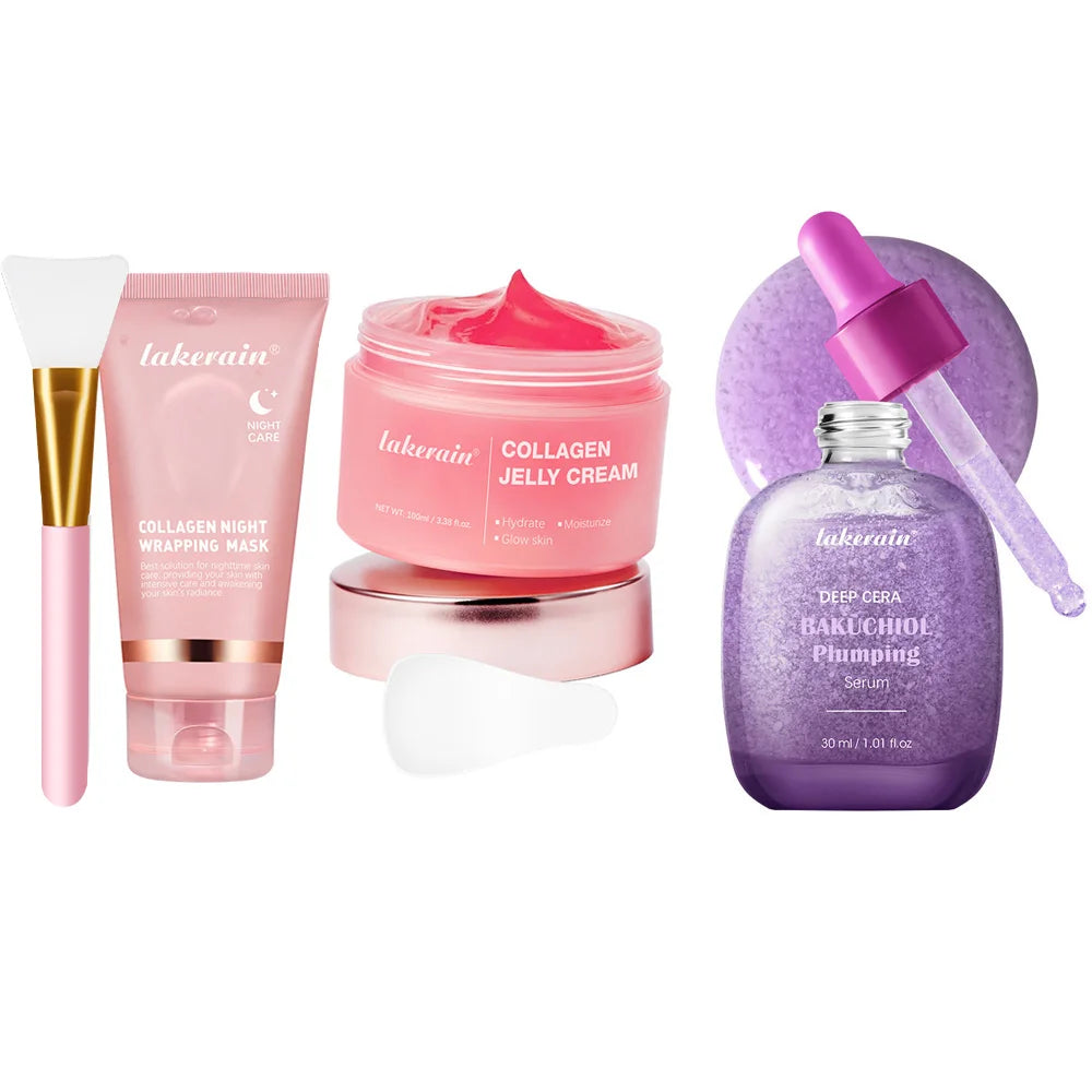 Máscara Facial Peel-Off de Colágeno Estilo Coreano (K-Beauty) – Firmeza, Elasticidade e Hidratação Profunda para Uso Noturno