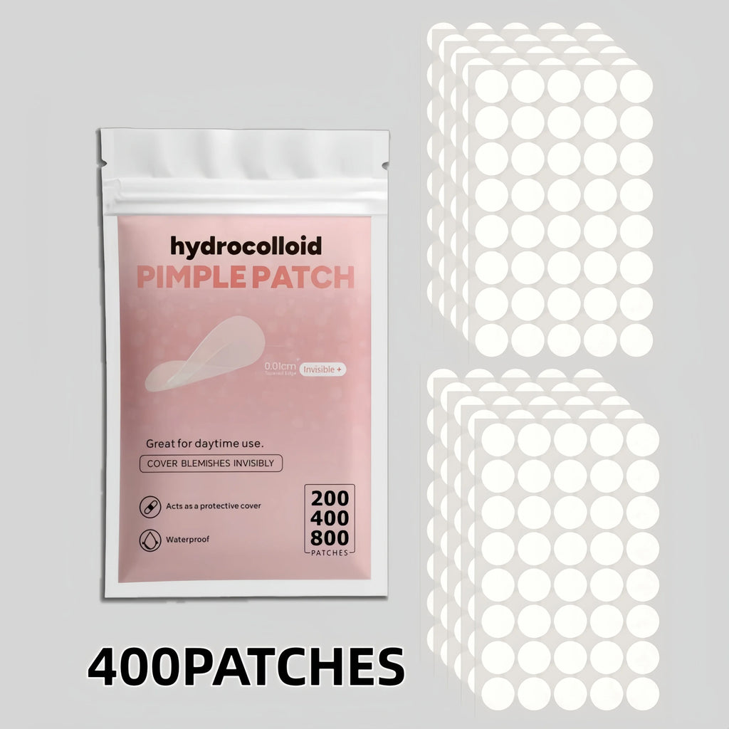 Adesivos Invisíveis para Espinhas (Pimple Patch) – Hidrocolóide, Kit com 200/400/800 Unidades