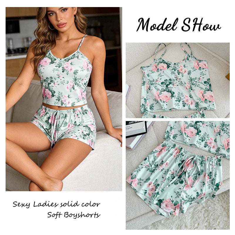Conjunto de Pijama Feminino Cetim Ice Silk – Regata e Shorts, Leve e Confortável (P ao GG)