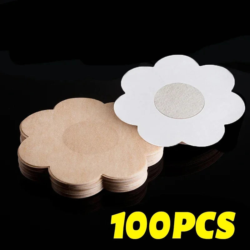 Protetor de Mamilo Adesivo Invisível – Pasties Descartáveis em Algodão (Kit 10 a 200 un.)