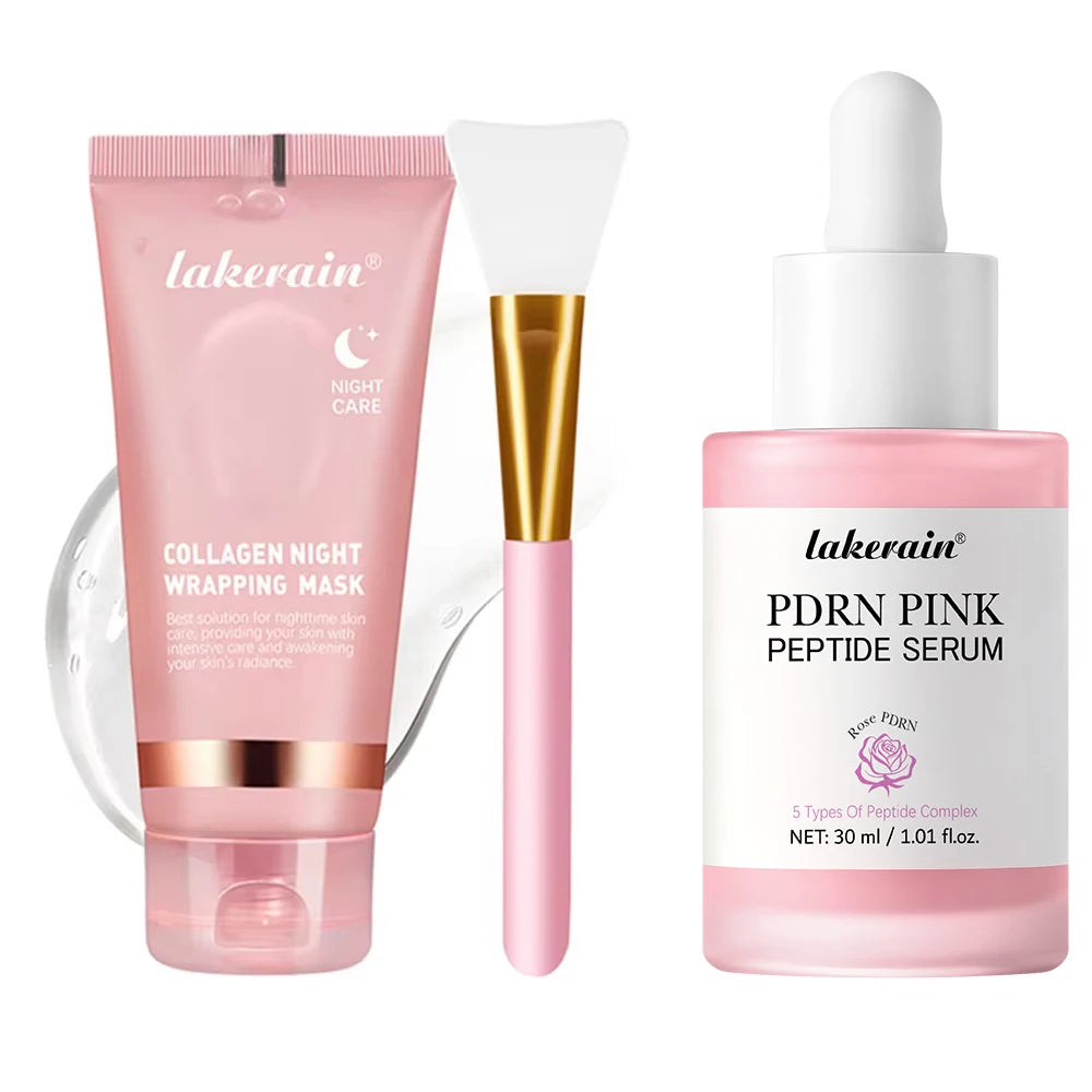 Máscara Facial Peel-Off de Colágeno Estilo Coreano (K-Beauty) – Firmeza, Elasticidade e Hidratação Profunda para Uso Noturno