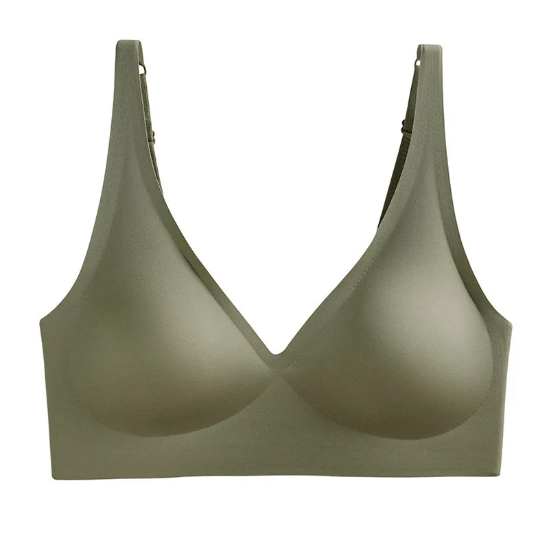 Sutiã Sem Costura com Bojo e Push-Up – Sem Aro, Alças Ajustáveis, Diversas Cores