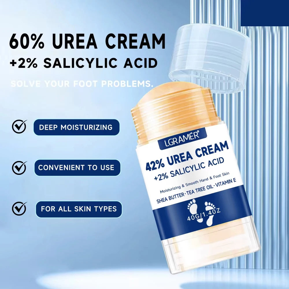 Creme Intensivo para Pés e Mãos com 42% de Ureia e Ácido Salicílico – Hidratação Profunda para Pele Seca e Rachada
