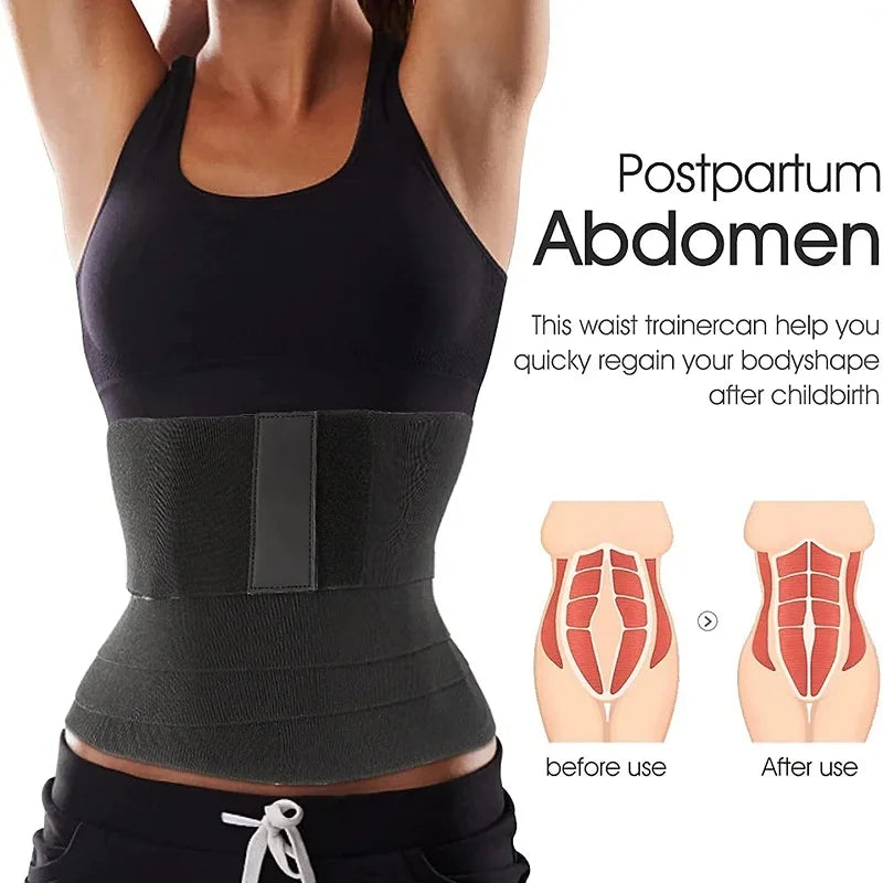 Cinta Modeladora Invisível Snatch Wrap – Faixa Redutora de Cintura e Barriga com Alça Ajustável