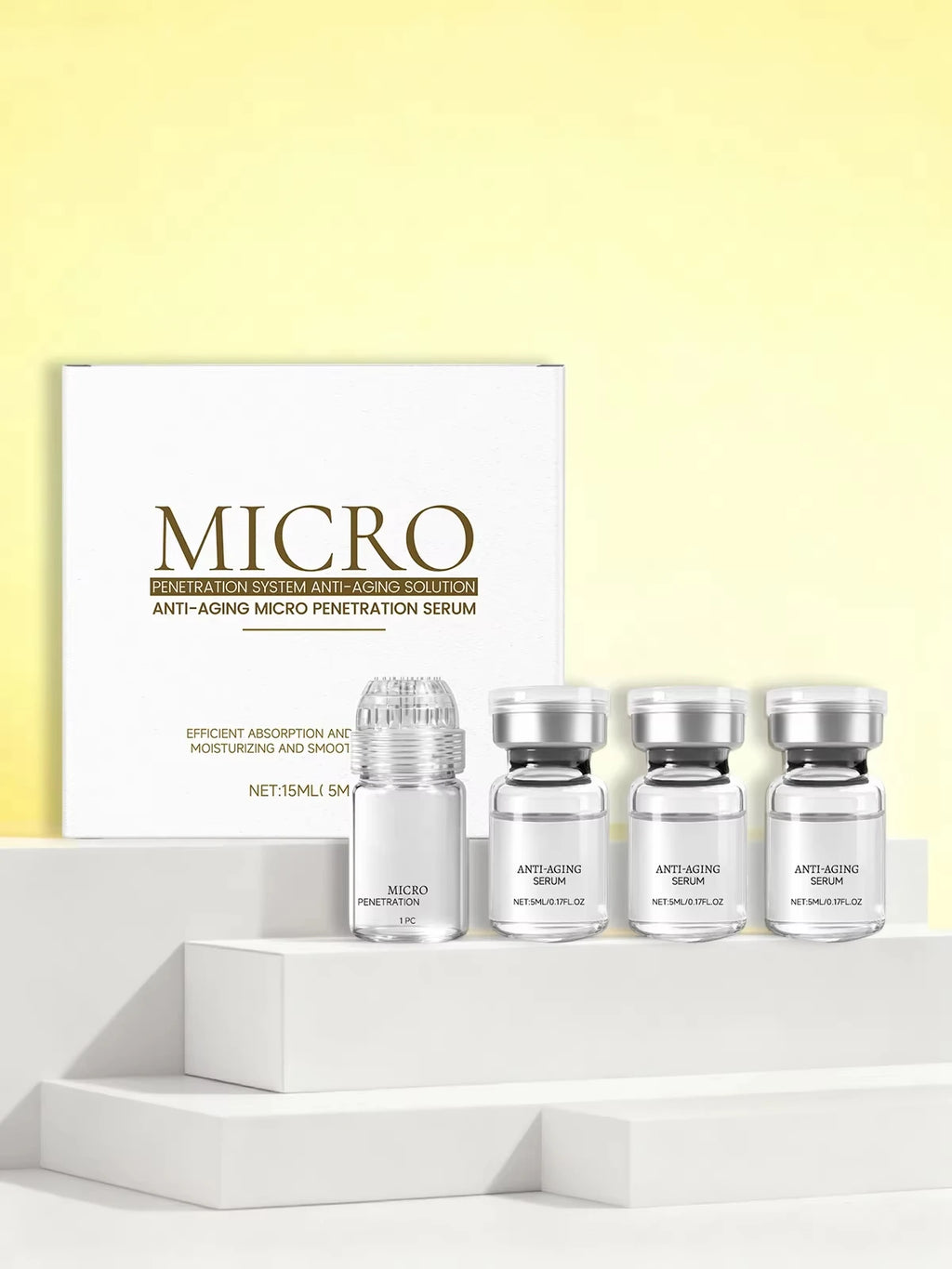Sérum Facial de Colágeno Anti-Rugas – Hidratação, Firmeza e Limpeza de Poros