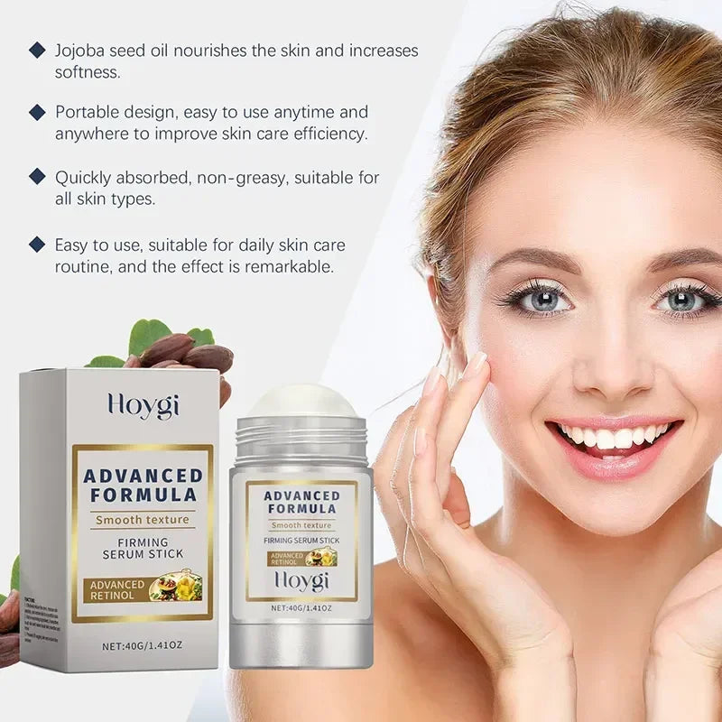 Bastão Facial com Retinol e Ácido Hialurônico – Anti-Rugas, Afina Poros, Firmeza e Hidratação 24h