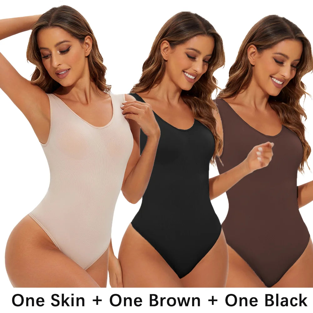 Body Modelador Sem Costura – Efeito Sculpting, Modela Busto e Corpo, Alças Largas