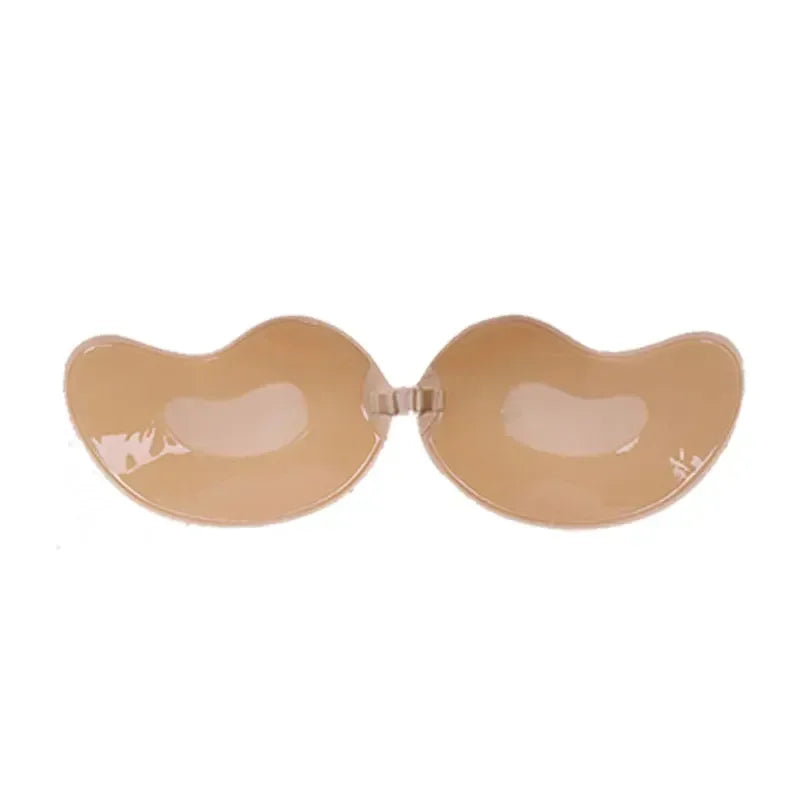 Sutiã Adesivo Invisível de Silicone com Efeito Push-Up – Sem Alças, Sem Costas, Reutilizável