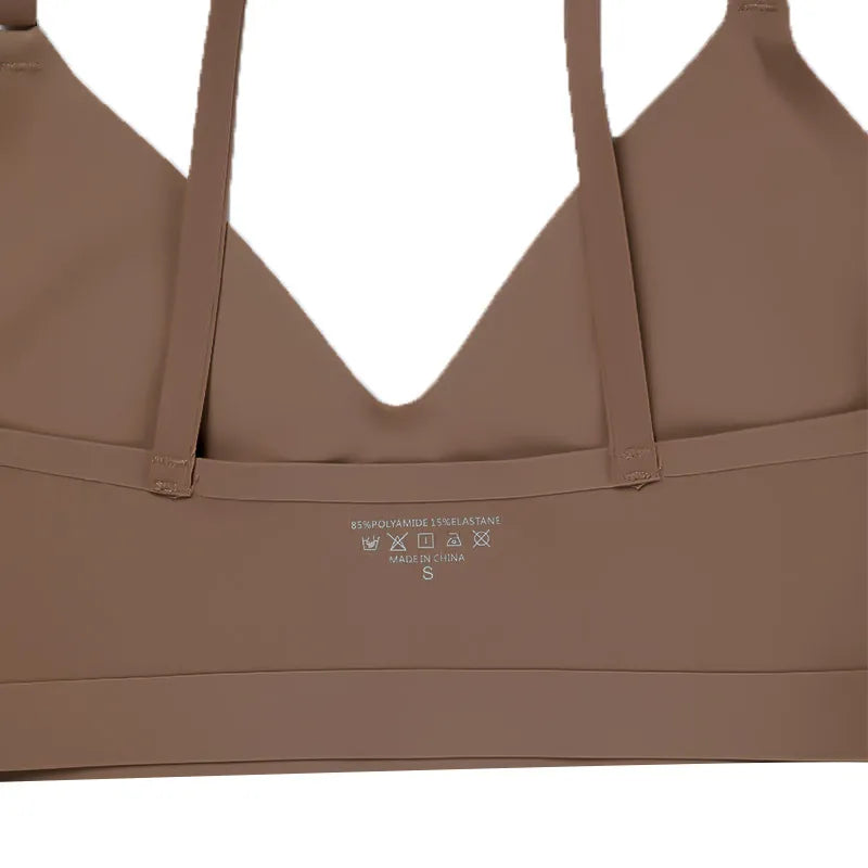 Conjunto de Lingerie Sem Costura e Sem Aro – Sutiã e Calcinha Efeito Ice Silk, Toque Sedoso