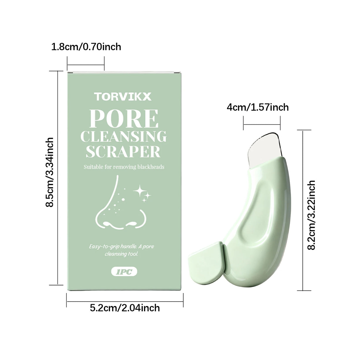 Espátula Facial de Aço Inoxidável – Removedor de Cravos e Impurezas (1, 3 ou 5 un.)