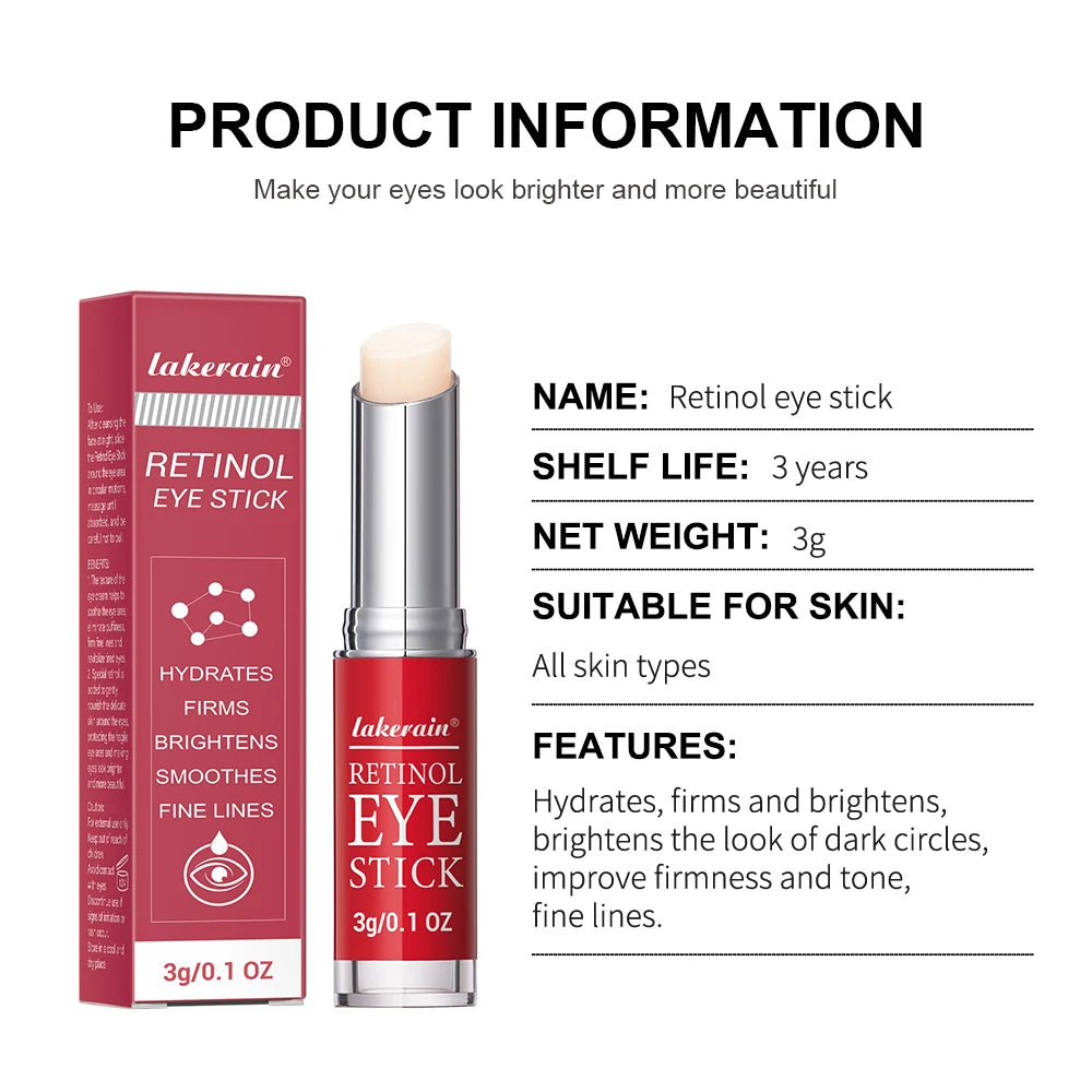 Creme para Olhos em Bastão com Retinol – Firmeza, Iluminação e Cuidado com Olheiras