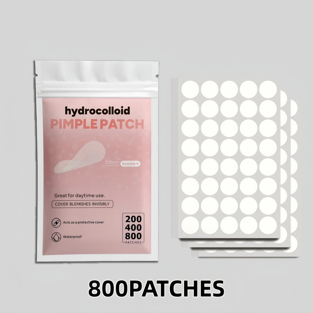 Adesivos Invisíveis para Espinhas (Pimple Patch) – Hidrocolóide, Kit com 200/400/800 Unidades