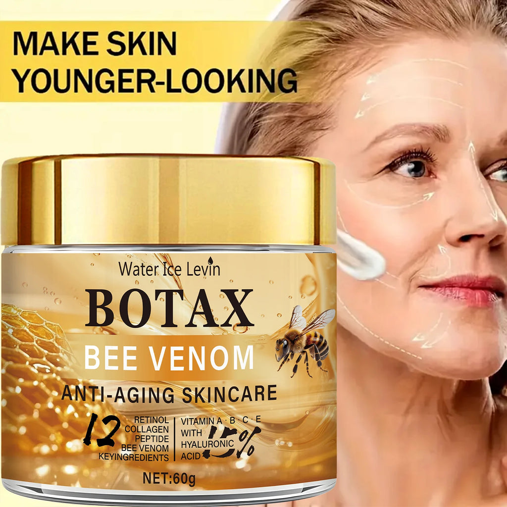 Creme Facial com Veneno de Abelha,Colágeno e Retinol – Firmeza, Hidratação e Cuidado Antienvelhecimento