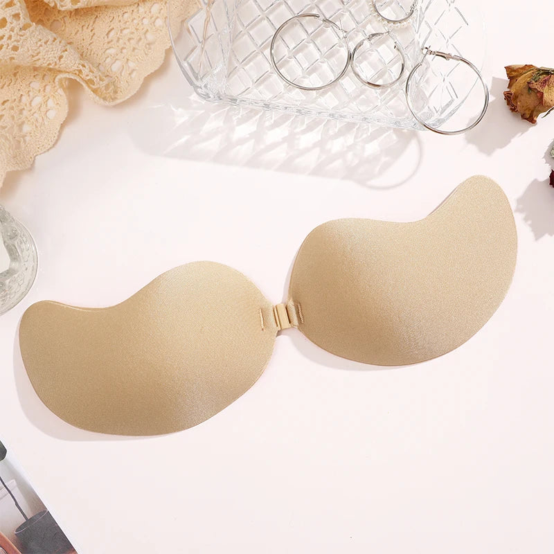 Sutiã Adesivo Invisível de Silicone Hipoalergênico – Bicolor, Sem Escorregar