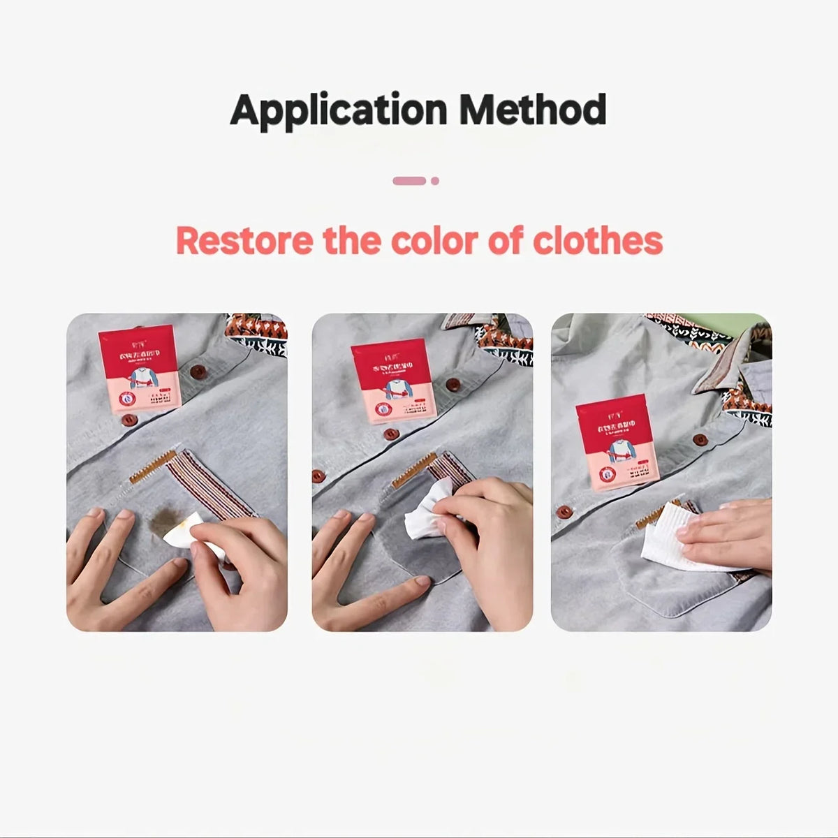 Lenços de Emergência para Remoção de Manchas em Roupas e Calçados – Kit 20 Unidades, Embalagem Individual
