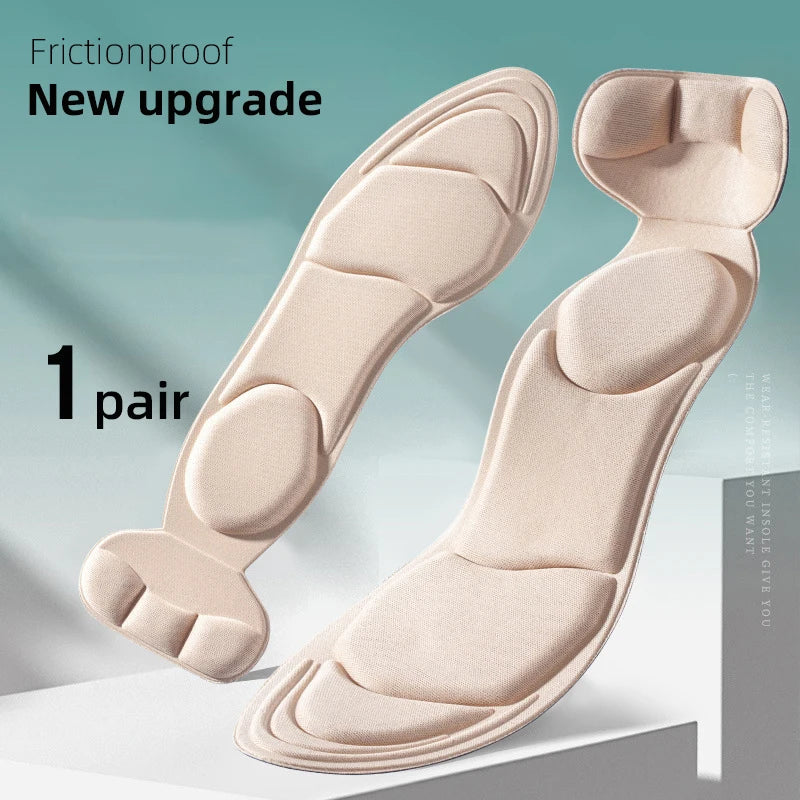 Palmilhas de Espuma Memory Foam para Salto Alto – Antiderrapante, Recortável e Confortável
