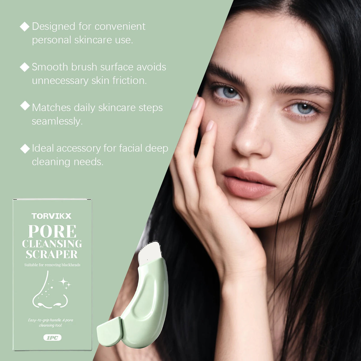 Espátula Facial de Aço Inoxidável – Removedor de Cravos e Impurezas (1, 3 ou 5 un.)