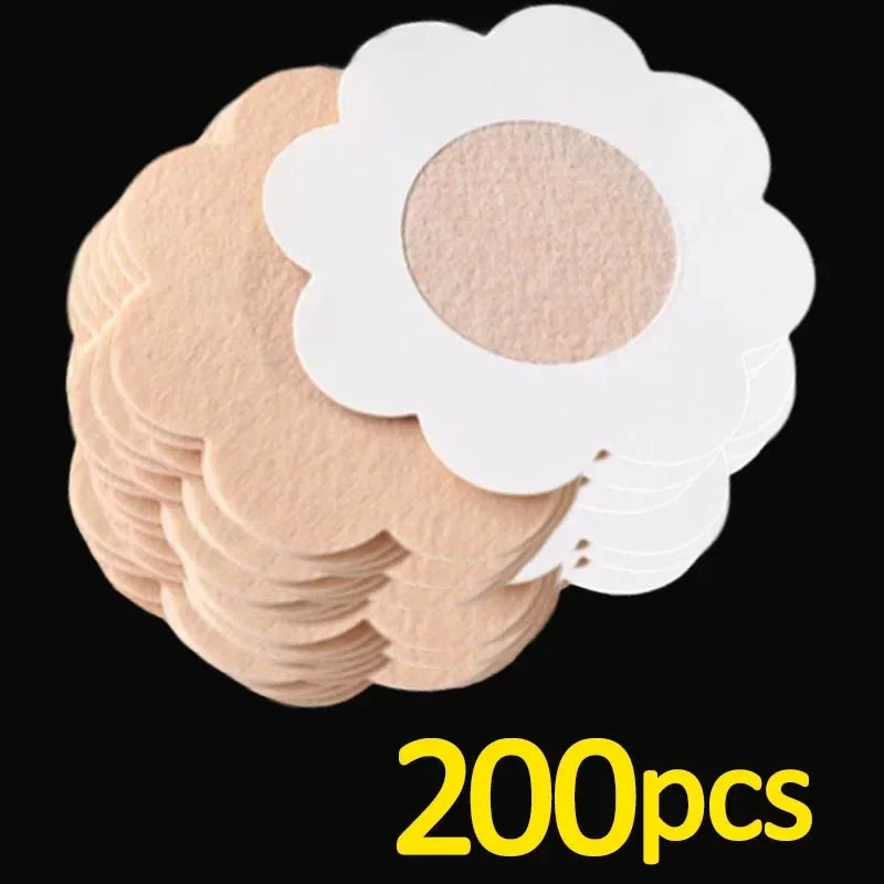 Protetor de Mamilo Adesivo Invisível – Pasties Descartáveis em Algodão (Kit 10 a 200 un.)