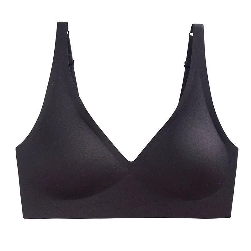 Sutiã Sem Costura com Bojo e Push-Up – Sem Aro, Alças Ajustáveis, Diversas Cores