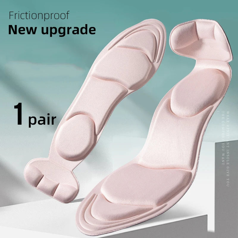 Palmilhas de Espuma Memory Foam para Salto Alto – Antiderrapante, Recortável e Confortável