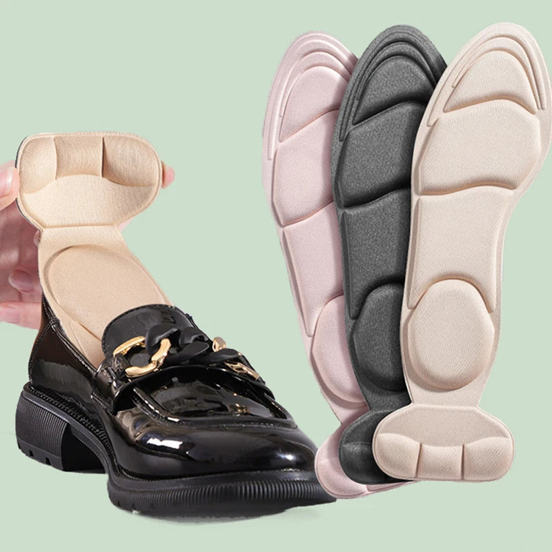 Palmilhas de Espuma Memory Foam para Salto Alto – Antiderrapante, Recortável e Confortável