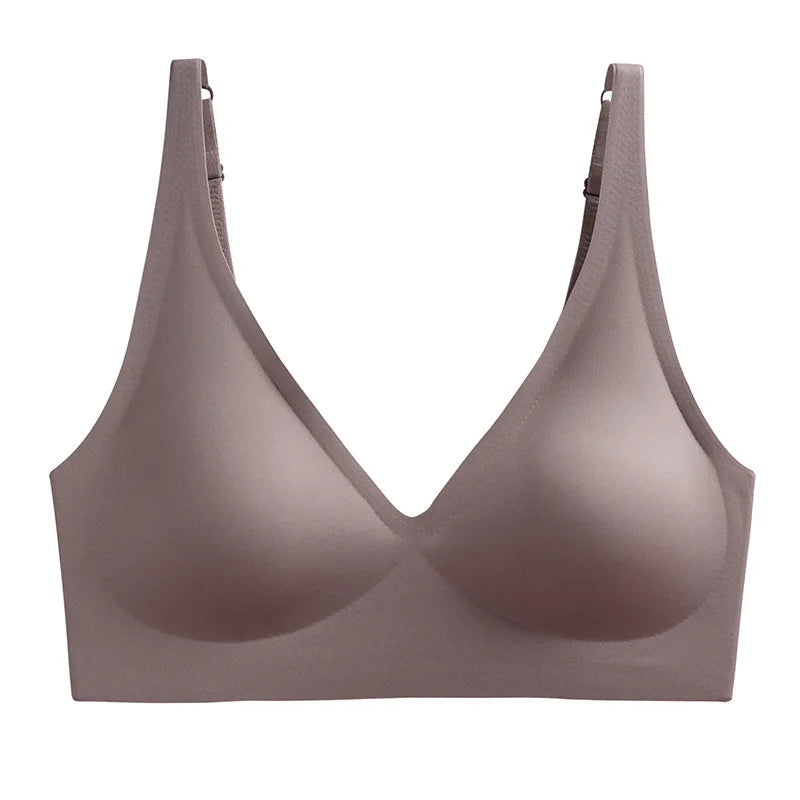 Sutiã Sem Costura com Bojo e Push-Up – Sem Aro, Alças Ajustáveis, Diversas Cores