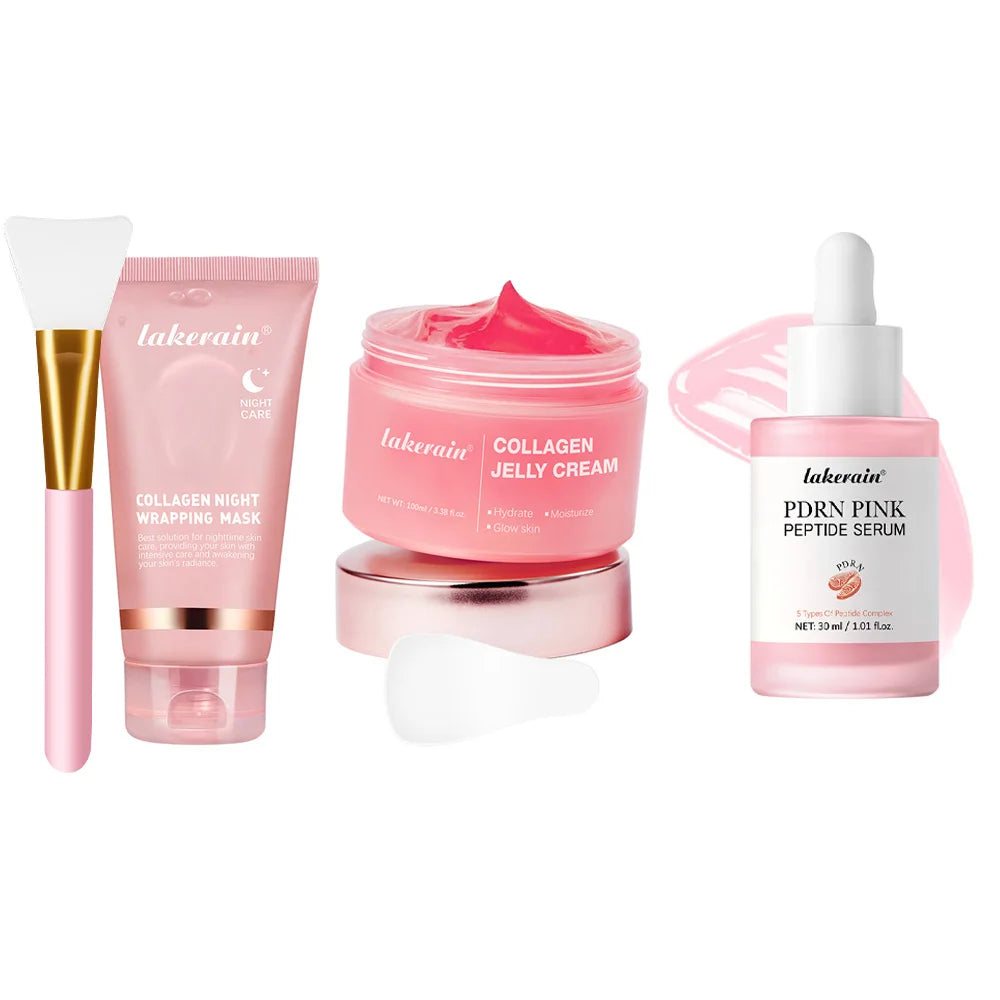 Máscara Facial Peel-Off de Colágeno Estilo Coreano (K-Beauty) – Firmeza, Elasticidade e Hidratação Profunda para Uso Noturno