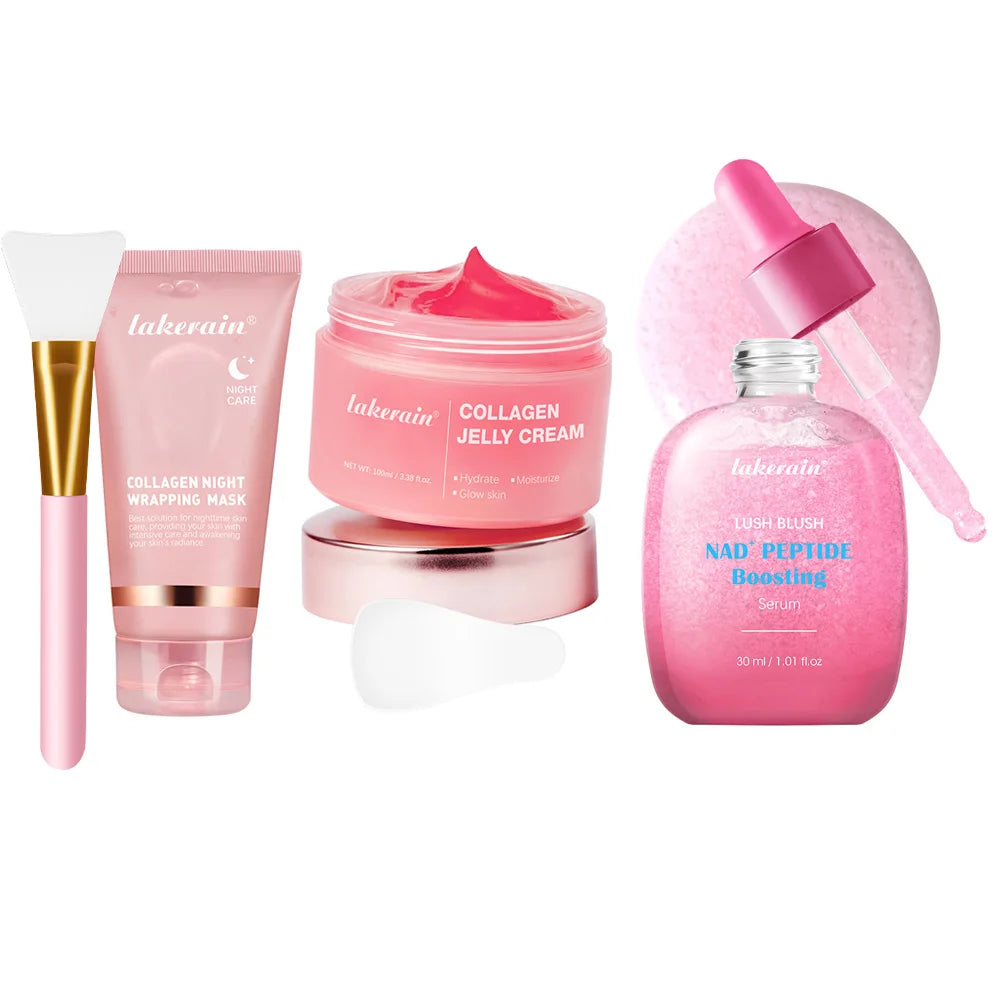 Máscara Facial Peel-Off de Colágeno Estilo Coreano (K-Beauty) – Firmeza, Elasticidade e Hidratação Profunda para Uso Noturno