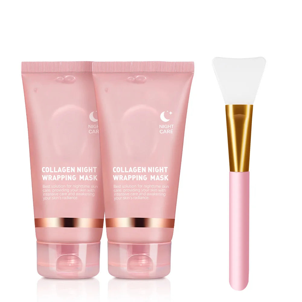 Máscara Facial Peel-Off de Colágeno Estilo Coreano (K-Beauty) – Firmeza, Elasticidade e Hidratação Profunda para Uso Noturno