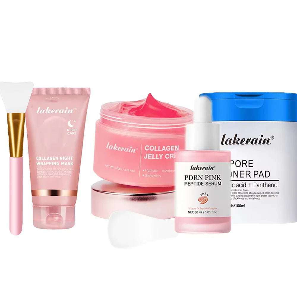 Máscara Facial Peel-Off de Colágeno Estilo Coreano (K-Beauty) – Firmeza, Elasticidade e Hidratação Profunda para Uso Noturno